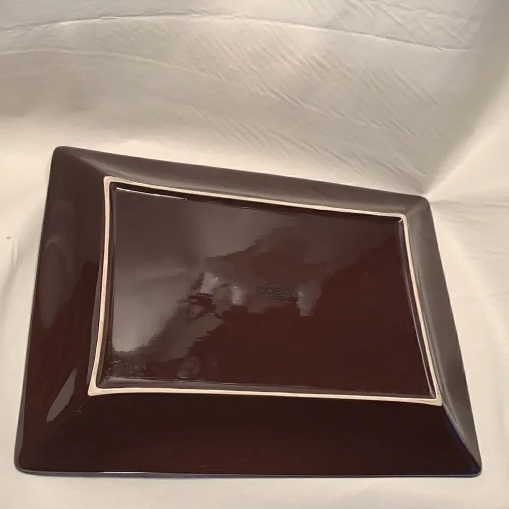 Corsica Nefelin Palm Tree Tray Platter Hand Painted And Crafted
